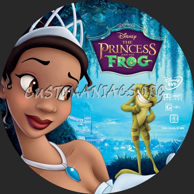 The Princess and the Frog dvd label