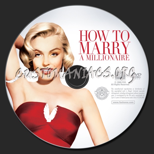 How to Marry a Millionaire dvd label