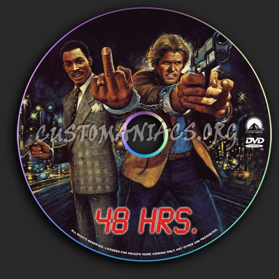 48 hrs dvd label