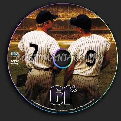 61* dvd label