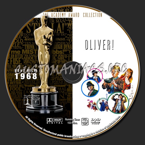 Academy Awards Collection - Oliver dvd label