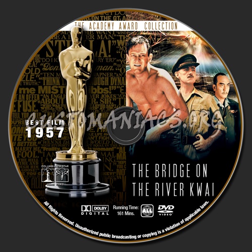 Academy Awards Collection - The Bridge On The River Kwai dvd label