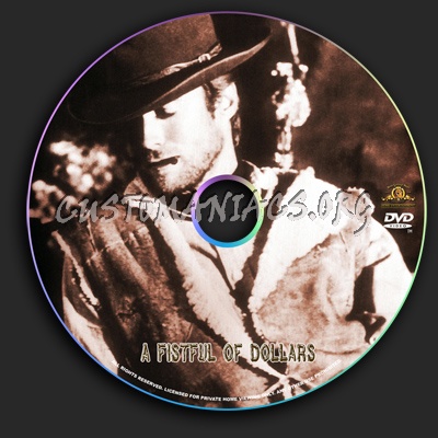 A Fistful of Dollars dvd label