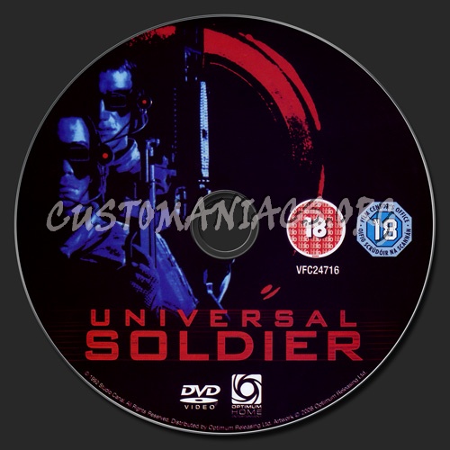 Universal Soldier dvd label