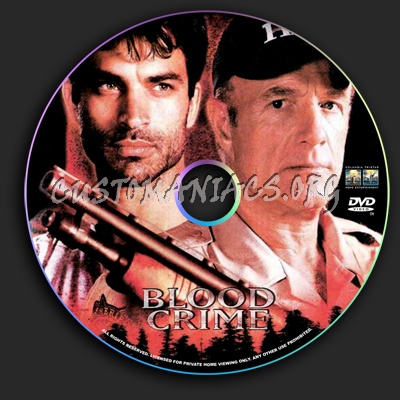 Blood Crime dvd label