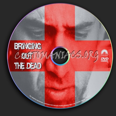 Bringing out the Dead dvd label