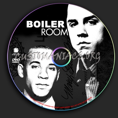 Boiler Room dvd label