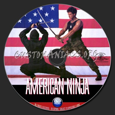 American Ninja dvd label