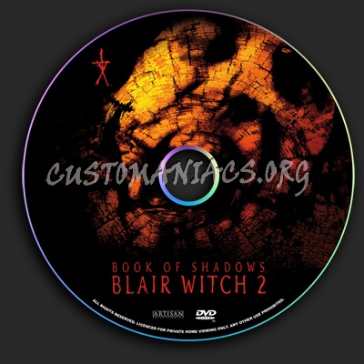 Book of Shadows Blair Witch 2 dvd label