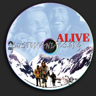 Alive dvd label