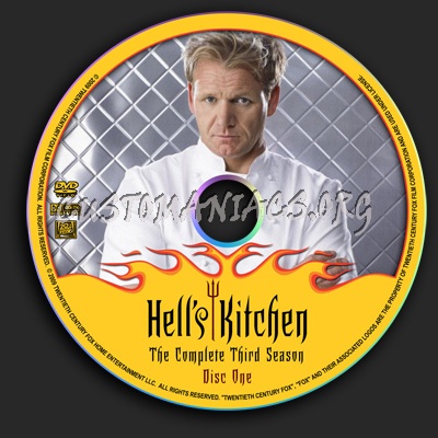 Hell's Kitchen - Season 3 dvd label