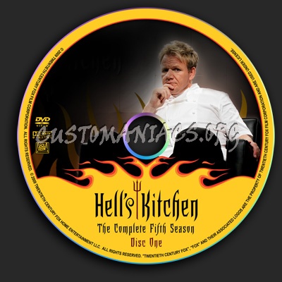 Hell's Kitchen - Season 5 dvd label
