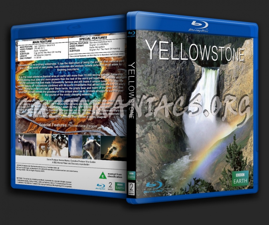 Yellowstone BBC 2009 blu-ray cover