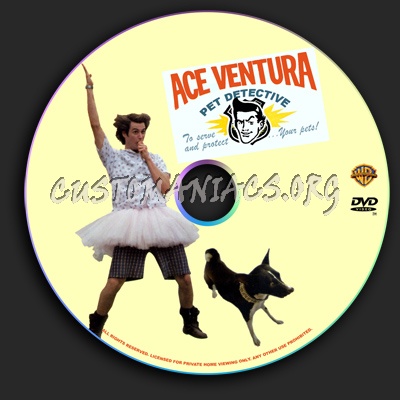 Ace Ventura Pet Detective dvd label