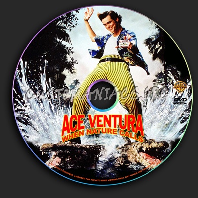 Ace Ventura When Nature Calls dvd label