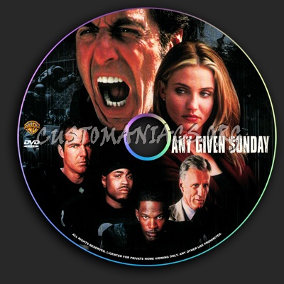 Any Given Sunday dvd label