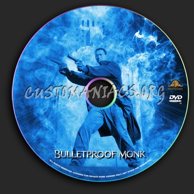 Bulletproof Monk dvd label