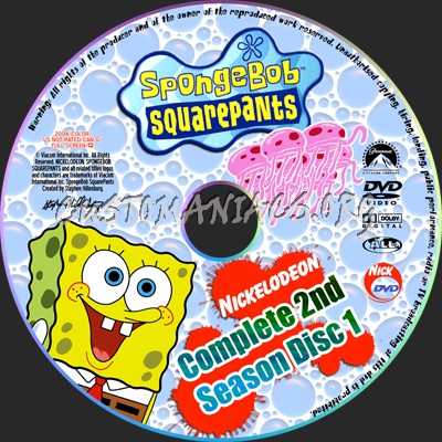 Spongebob Squarepants - Season 2 dvd label