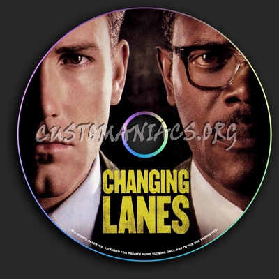 Changing Lanes dvd label