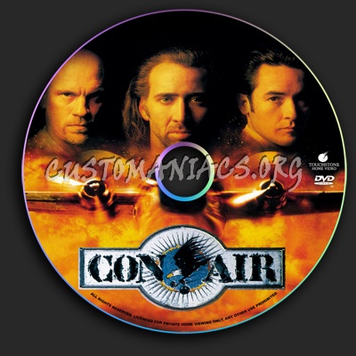 Con Air dvd label