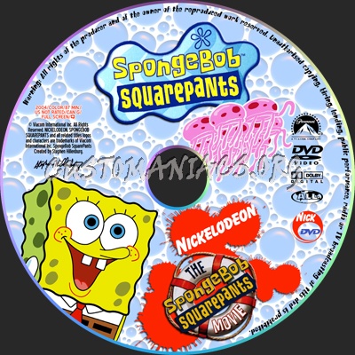 Spongebob Squarepants The Movie dvd label