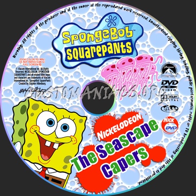 Spongebob Squarepants - The Seascape Capers dvd label