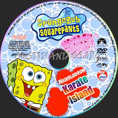 Spongebob Squarepants - Karate Island dvd label