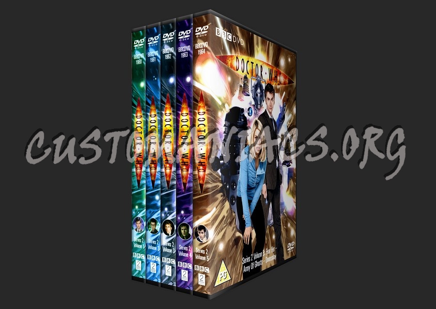 Doctor Who Series 2 Volumes 1-5 dvd cover