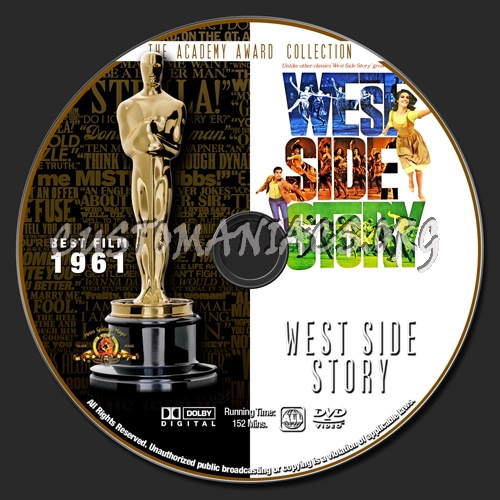 Academy Awards Collection - West Side Story dvd label