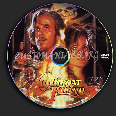 Cutthroat Island dvd label