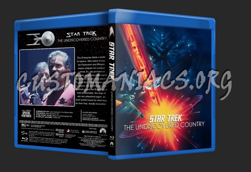 Star Trek VI The Undiscovered Country blu-ray cover