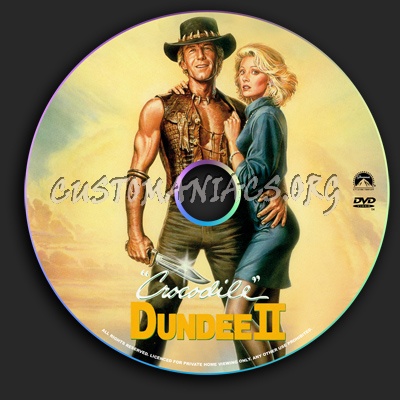 Crocodile Dundee 2 dvd label