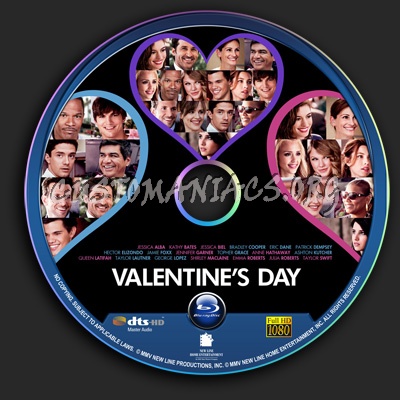 Valentine's Day blu-ray label