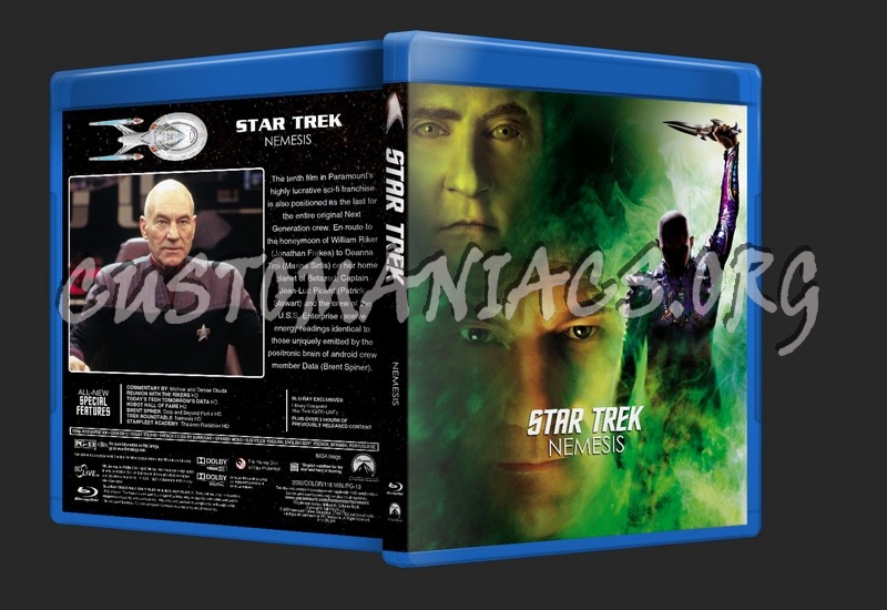 Star Trek X Nemesis blu-ray cover