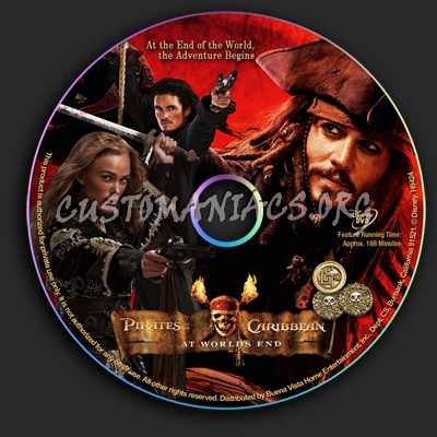 Pirates of the Caribbean 3 - At World's End dvd label