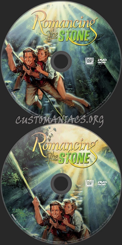 Romancing The Stone dvd label