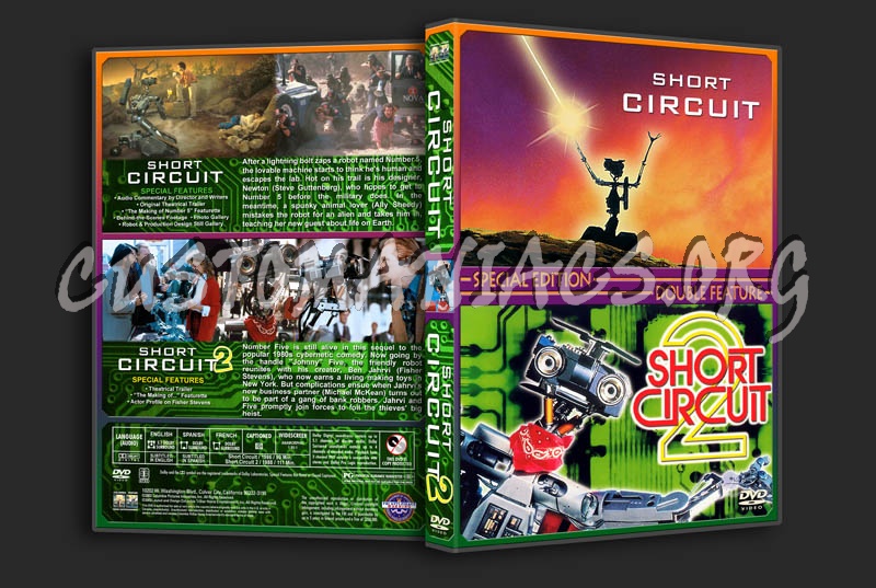 Short Circuit / Short Circuit 2 Double dvd cover