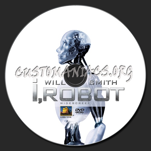 I, Robot dvd label