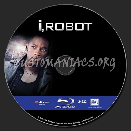 I, Robot blu-ray label