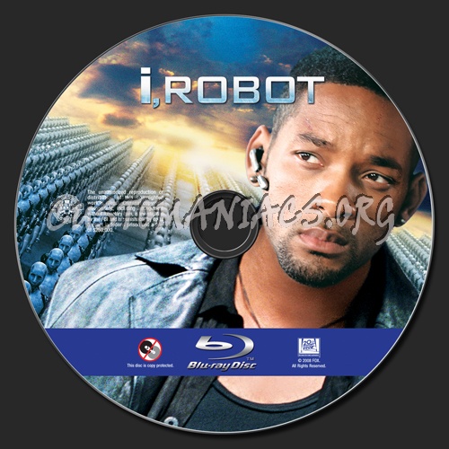 I, Robot blu-ray label