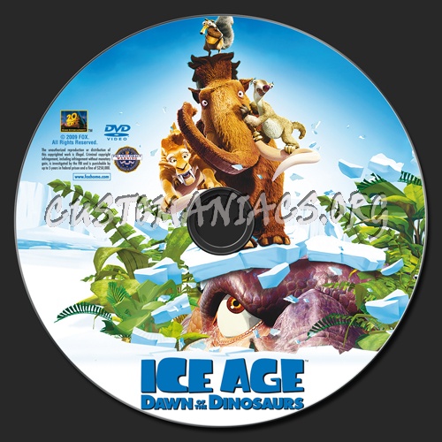 Ice Age 3: Dawn of the Dinosaurs dvd label