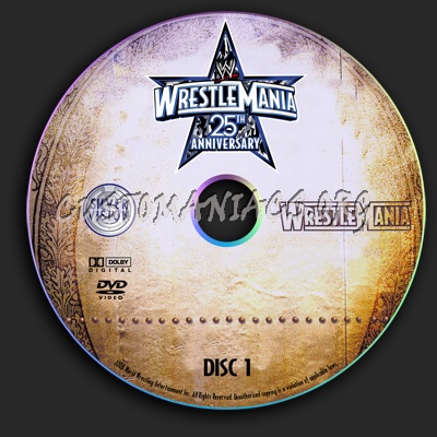 WWE - Wrestlemania 25 dvd label