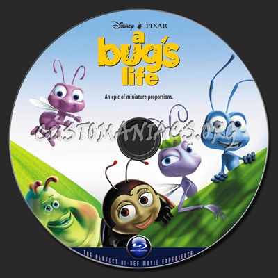 A Bug's Life blu-ray label