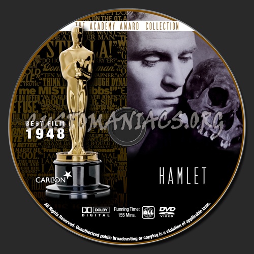 Academy Awards Collection - Hamlet dvd label