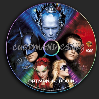 Batman & Robin dvd label