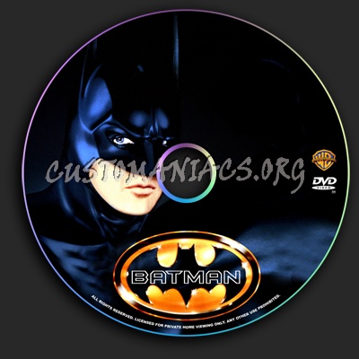 Batman dvd label