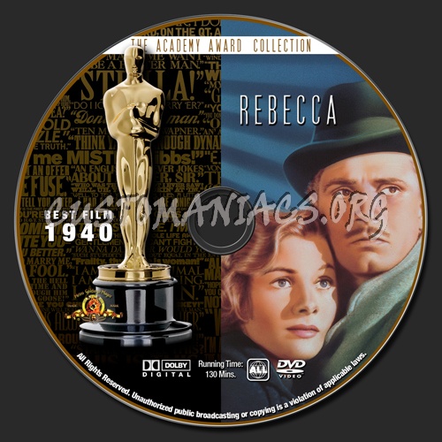 Academy Awards Collection - Rebecca dvd label
