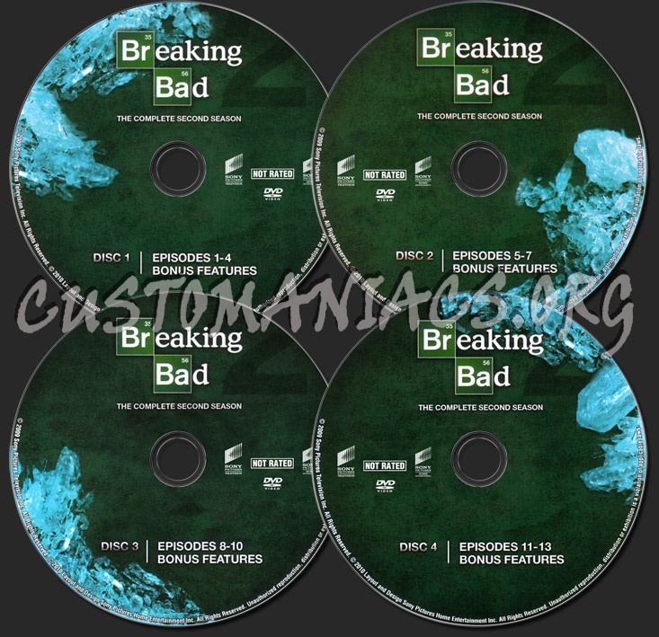 Breaking Bad Season 2 dvd label