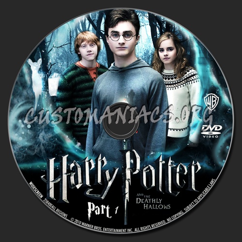 Harry Potter and the Deathly Hallows Part I dvd label