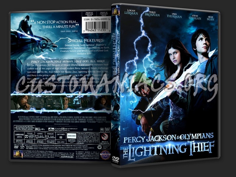 Percy Jackson and the Olympians: The Lightning Thief dvd cover